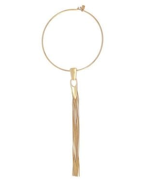 Robert Lee Morris Fringe Collar Necklace - White