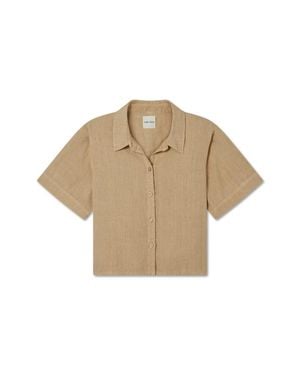 VIR VITA Anais Linen Shirt - Natural
