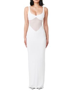Naked Wardrobe The Smokeshow Maxi Dress - White