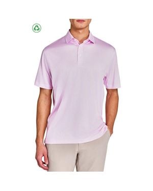 Con.struct Regular Fit Flower Chain Recycled Performance Golf Polo - Purple