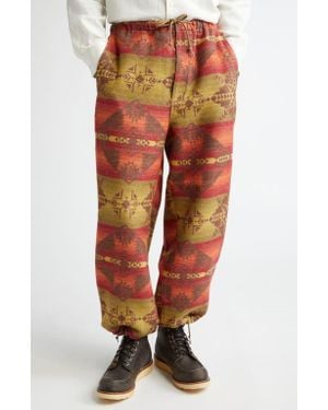 Beams Plus Mil Easy Cotton Blanket Pants - Orange