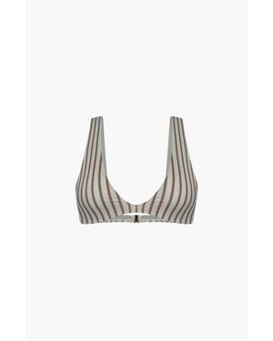 Oddli Scoop Neck Bikini Top - Blue