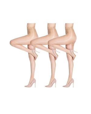 LECHERY 7-Pack Glossy Sheer Festival Tights - White