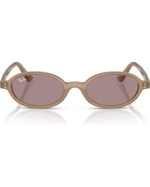Ray-Ban 51Mm Oval Sunglasses - Brown