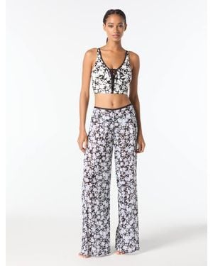 MICHAEL Michael Kors Pull On Pant Cover Up - White