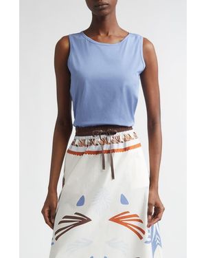 Herno Cotton Jersey Shell - Blue