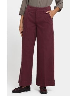 NYDJ Mona Wide Leg Pants - Red