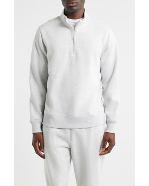 Zella Vital Fleece Quarter Zip Pullover - White