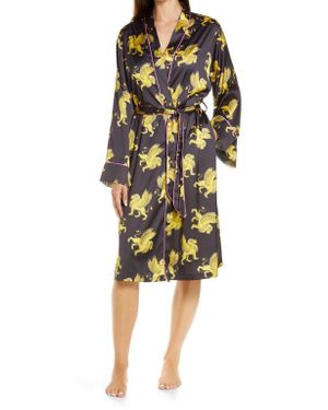 Kilo Brava Satin Robe - Yellow