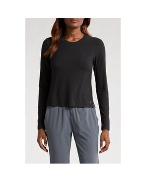 Free Fly Long Sleeve Rib T-Shirt - Black