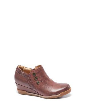 HALSA FOOTWEAR Devina Wedge Bootie - Brown