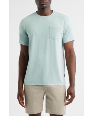 Free Fly Flex Performance Pocket T-Shirt - Blue