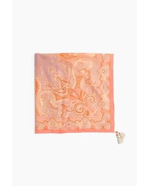 H&M Printed Cotton Scarf - Pink