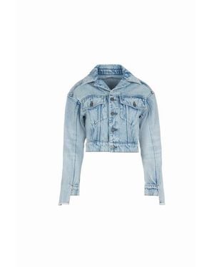 Untourage the Label Webster Crop Jacket - Blue