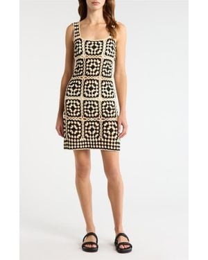 Elan Crochet Cover-Up Dress - White