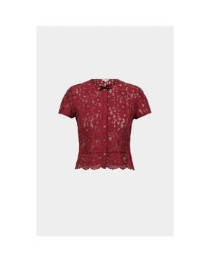 Saemdi Lace Top - Red