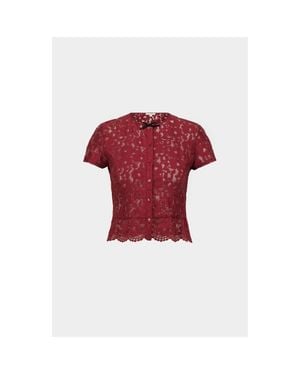 Saemdi Lace Top - Red