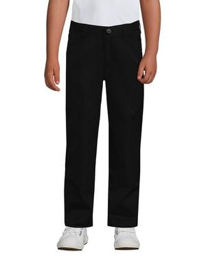 Lands' End Boys Iron Knee Active Chino Pants - Black