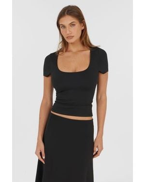 Sasha Therese Celine Top - Black