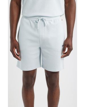 BOSS Waffle Knit Shorts - Gray