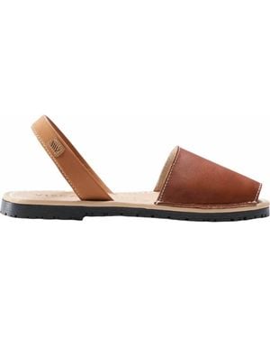 VISCATA Menorquina Leather Avarca Sandals - Brown