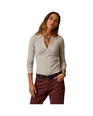 Carve Designs Ever Henley - Gray