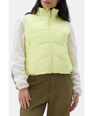 Halfdays Claude Water Repellent Quilted Vest - Green