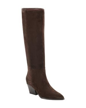 Marc Fisher Tarrie Tall Block Heel Boot - Brown