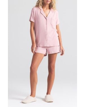 Skims Soft Lounge Short Sleep Set - Red