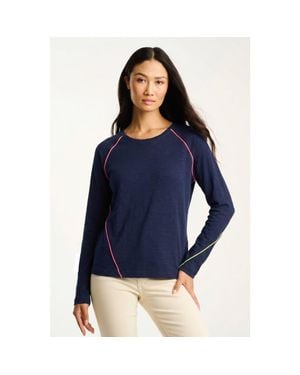 Lisa Todd Piping Hot Cotton T-Shirt - Blue