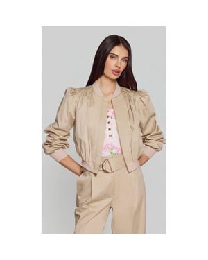 Generation Love Sariah Cotton Sateen Bomber - Natural