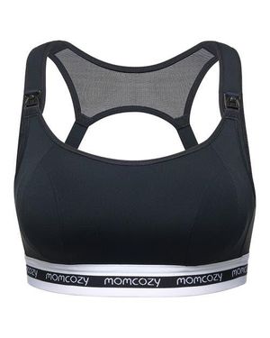 Momcozy Low Impact Nursing Sports Bra - Gray