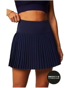 Fabletics Hot Shot Pleated Skirt - Blue