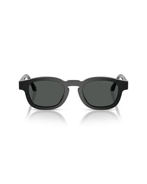 Armani 48Mm Rectangle Sunglasses - Black