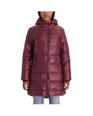 Modern Eternity Maternity Modern Eternity Naomi 3-In-1 Down-Filled Nylon Maternity & Babywearing Parka - Red