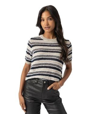 Saint + Sofia Fearne Knit Tee - Blue