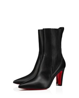 Christian Louboutin Santiag Pointed Toe Bootie - Black
