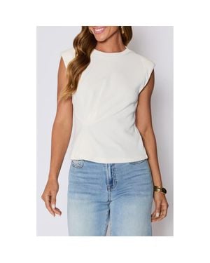 Vici Collection Cory Twist Front Rib Top - Blue