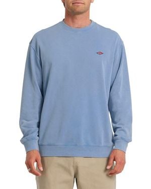 Quiksilver Saltwater Oversize Crewneck Sweatshirt - Blue