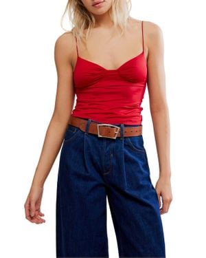 Free People My Way Triangle Camisole - Red