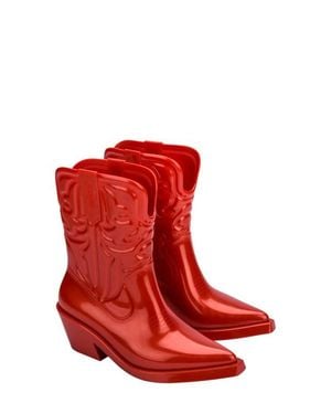 Melissa Texas Cowboy Boot - Red