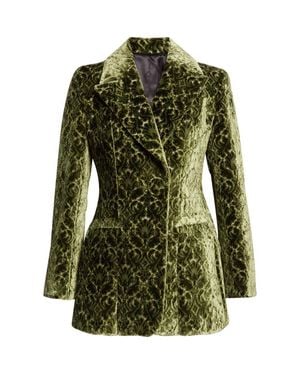 Burberry Baroque Velvet Blazer - Green