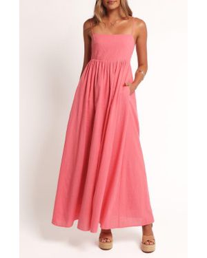 Petal & Pup Odessa Cotton Maxi Sundress - Pink