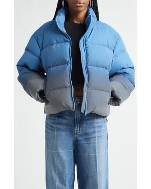 Alexander Wang Reflective Gradient Puffer Jacket - Blue