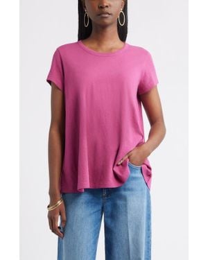 Treasure & Bond Cotton Swing T-Shirt - Red