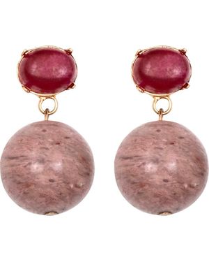 Jennifer Behr Everly Earrings - Pink