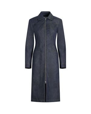 Callas Milano Riia Long Jean Jacket - Blue