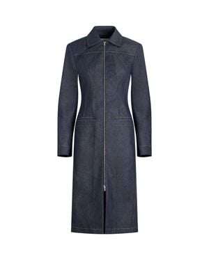 Callas Milano Riia Long Jean Jacket - Blue