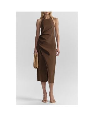 A.L.C. Sylvie Maxi Halter Dress - Brown
