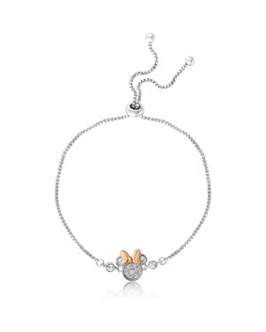 Disney Glitter Crystal Lariat Bracelet - Metallic